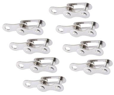 Partuto 8pcs Single Speed Chain Master Link Joint Clip Connectors for Bike Replacement
