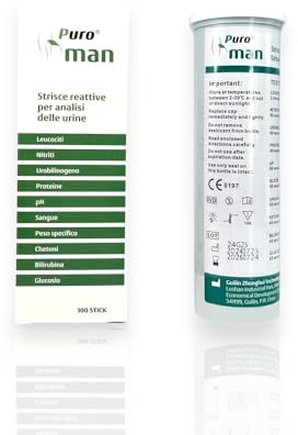 Puroman Strisce Reattive per Analisi Urine 100 Stick