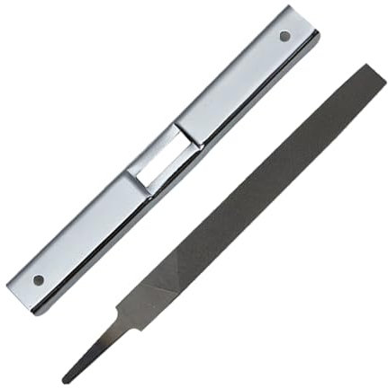 Jauge de profondeur et lime plate pour tronçonneuse - Outil d'affûtage universel pour tronçonneuse - Outil de nettoyage de rainure pour couper le jardin et le travail du bois