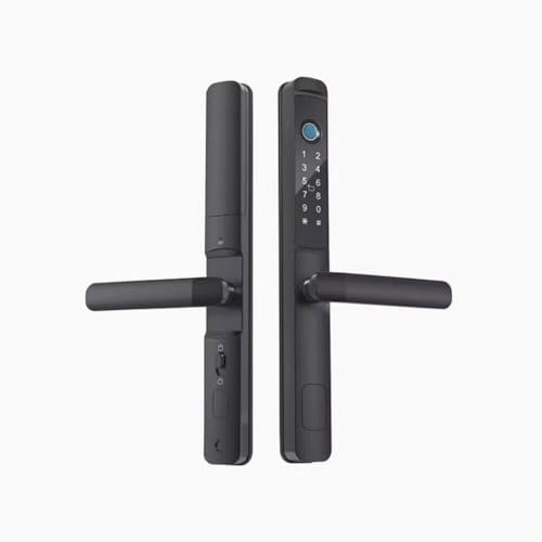 Fingerprint+Digits Pad+RFID Card+APP f/Narrow Side Sliding Door &Folio Door Lock (ODS-S2-Left-Black)