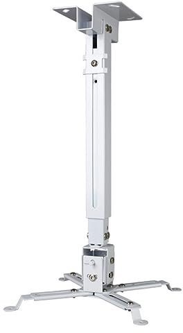 Gadpiparty 15kg Support de Plafond pour Projecteur Charge Support Mural Ajustable pour Projecteur LED Blanc