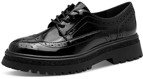 Tamaris Damen Schnürer Vegan schwarz 39