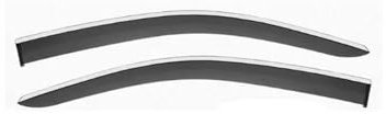 DZSLLOOI Regenabweiser Set Fenster Visier Für VW Für Caddy Maxi Life 2K 2005~2020 Regen Augenbraue Shelter Vent Markise Deflektor Schutz Auto Windabweiser(Transparent)