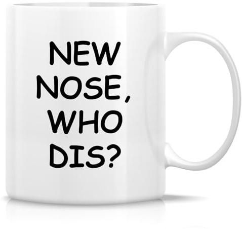 Tazas De Café Nueva Rinoplastia Recuperación De La Cirugía De Rinoplastia Tazas De Té Moderna Mujeres Tazza Di Latte, Para Café, Cumpleaños, Oficina, 330ml