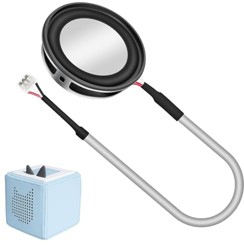 Haut-parleur de rechange, 4 Ω, 3 W, compatible avec le lecteur audio Toniebox, 40 mm, kit d'accessoires de réparation - Boîte à musique encastrable - Pièces de rechange avec tournevis pour