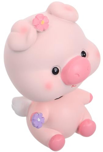 Milisten Niedliches Wackelkopf Schweinchen Auto Dekoration Versatile Figurine Für Armaturenbrett Schreibtisch Kuchen Einfache Installation Reinigung Einzigartiges Design Für Zuhause Und Fahrzeug