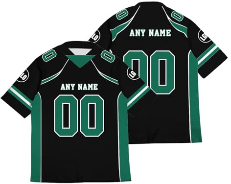 American Football Trikot Personalisiert American Football Jersey Shirts Personalisierte Spieltrikots mit Name Nummer Logo für Kinder Erwachsene Junge Mädchen Herrn Damen A11
