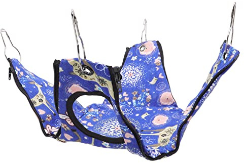 Elk Pat Amaca per Piccoli Animali Domestici, Tenda Amaca per Prosciutto con Ganci Fissi, Cuscino di Raffreddamento e Riscaldamento su entrambi i lati per Ratti Furetti Porcellini (20*20*22 cm)