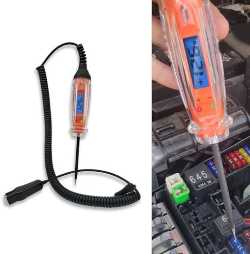 Luce di prova automobilistica di CC Digital di 3-60V con il voltmetro e l'illuminazione per la prova del circuito elettrico dell'automobile
