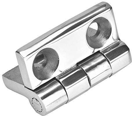Haofy Bisagra de Máquina de Placa de Acero Engrosada para Remolques Al Aire Libre, Bisagra Grande de Fundición de Acero Inoxidable de 2,4 Pulgadas para Equipos Marinos (Tamaño grande (60 * 60mm))