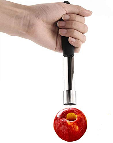ZHOUBA Apple Corer Remover, Stainless Steel Apple Pear Core Remover Tool for Home & Kitchen