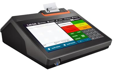 BLITZKASSE 10 All-in-One Basic Kassensystem für Imbiss, Pizzeria & Lieferservice, Android Touchscreen-Kasse mit Bondrucker, ohne ABO, TSE-konform