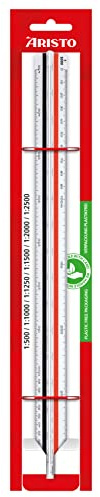 Aristo AR23705EB College - Scala triangolare (riduzione 1:500 :1000 :1250 :1500 :2000 :2500, plastica, lunghezza 30 cm) per misurazione (C)