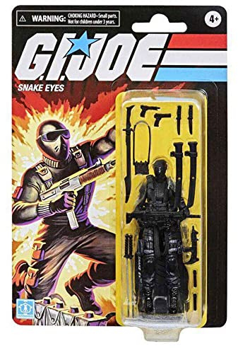 Hasbro G.I.Joe Retro Collection Snake Eyes 3.75-Inch,E9056