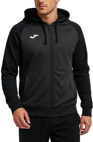 Joma Sweat à capuche Joma Academy IV, noir anthracite, régulier pour homme