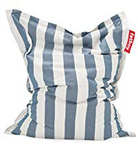 Fatboy Slim Outdoor Bean Bag Chair, Stripe Ocean Blue