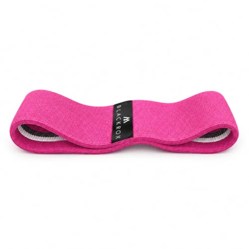BLACKROX Fitnessband BOOTYROX Vergleichssieger Stoff Baumwolle Widerstandsband breit Klimmzug Beine Loop Arme Yoga Pilates Po Test übungen Resistance Band, Widerstandsbänder rutschfest Gymnastikband