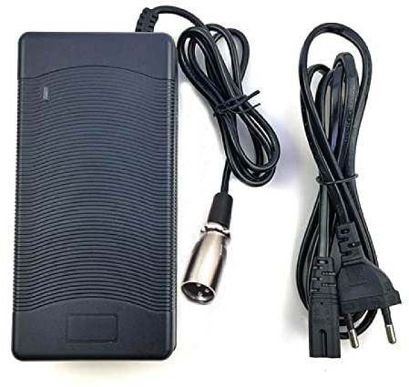 Okoman Caricatore per Bici elettrica 36v 4A Batteria al Litio 42V 18650 Caricabatteria Universale per Veicolo a Due Ruote per Bici elettrica,4 Pin