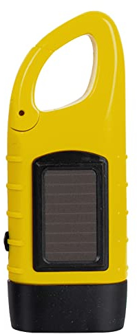 HIMS Lampe de poche à manivelle, lampe de poche à manivelle, lampe de poche dynamo, portable, étanche, lampe de poche LED, lampe de poche à économie d'énergie