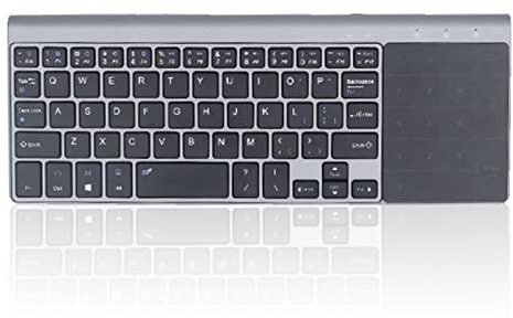 Hoopoocolor Clavier sans Fil Tactile Portable Ultra Fin 59 Touches 2,4 G, Clavier sans Fil Petit et Compact À Économie D'Énergie Intelligente pour Ordinateur