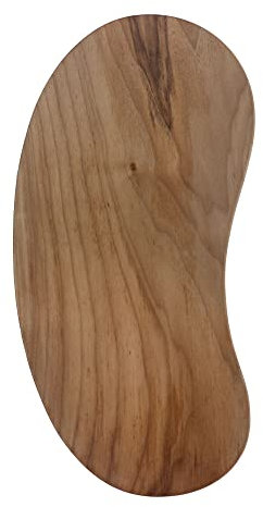 Mediterro Mirage Noyer pour l'art de la table. Planche a apero, grande planche a decouper, en bois monobloc, 50x26x4,7cm, epaisse, fait main, style contemporain.