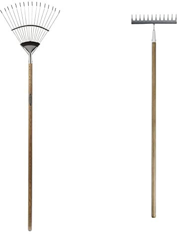Spear & Jackson 4812FR - Traditional Flexo Rake & Spear and Jackson 4850SR - Traditional Soil Rake