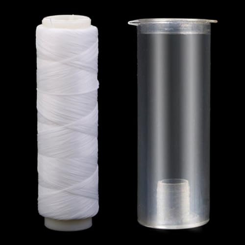Yerleomit 200M Angelschnur Transparent, 0.15mm Nylon Angelschnur Nylonfaden Fishing Line Faden Transparent Reißfest Angelschnüre Nylonschnur Angelsehne für Meeresangeln Köder Angelzubehör
