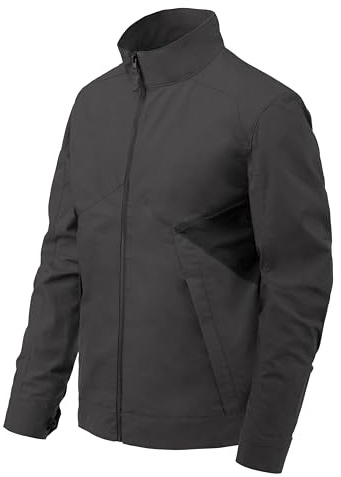 Helikonmascara Greyman – Urban Line jacka – jacka för män, jackor, jacka – 5 fickor, dragkedja, rockar, jackor, vårjackor, bomberjacka, Ash grå/svart, XL