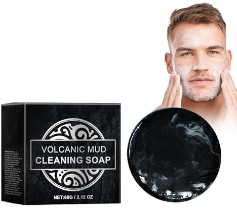 Sapone di fango vulcanico, Sapone per la pulizia del viso con fango minerale Body Wash Bar Sapone per Viso E Corpo, Sapone Vulcanico Naturale Fango Sapone Per Il Corpo Per Uomo E Donne
