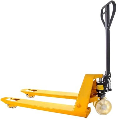 BADIKA transpalette Manuel Palette Mobile 2T Tonne en Nylon PU Roue Main transpalette hydraulique Jack Chariot Palette Chariot élévateur(Nylon)