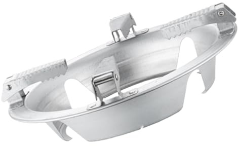 MAGICLULU Support de Poêle Antidérapant pour Cuisinière à Gaz, Tôle Galvanisée Argentée, Coupe-vent, Usage Domestique
