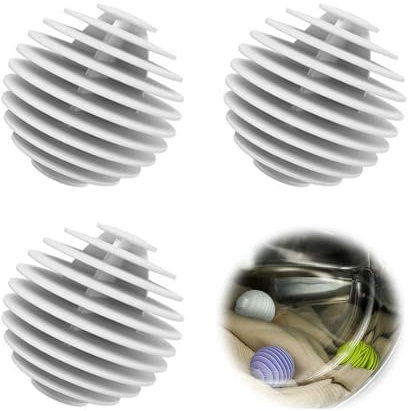 3Pcs Tumble Dryer Balls Rubber Silicone Dryer Balls Reusable Laundry Ball for Home Washing Machine Reduce Wrinkles and Cling