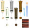 VARKAGE Holzmöbel Reparaturset, 5 Farben Holzspachtelmasse,Laminat Reparaturset Grau Holzkitt Weiss Laminat Reparatur Holzreparaturmasse für Kratzer und Löcher