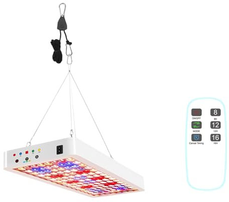 Vocdikficy Enchufe Europeo, 240 Luces LED para Plantas de Cultivo, LáMpara de Cultivo de Invernadero de Espectro Completo para Plantas de Interior, Fitoamplificador HidropóNico Vegetal