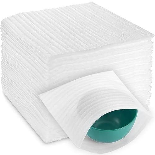 ZUPAPJO 100 Piezas 30x30 cm Envoltura de Espuma, Material de Embalaje de Burbujas para Mudanza, Bolsas de Espuma para Mudanza Cajas de Cartón, Muebles, Objetos Frágiles y Transporte