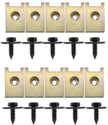 20 Pezzi Viti Fissaggio Per Auto Protezione Sottoscocca Per BMW Testa Esagonale Clip Metallo
