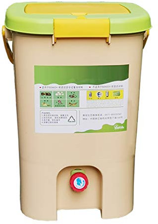YICO Composteur Intérieur Collecteur de Déchets Bac à Compost - Compostez Facilement à L'intérieur, Faible Odeur, Adapté Aux Débutants, 9 litres / 21 litres
