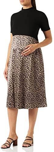 Supermom Dam klänning kortärmad etnisk klänning, Tigers Eye – P914, 34 SE