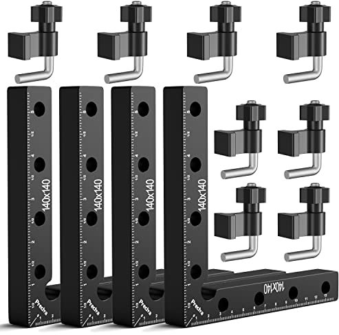 90 Grad Positionierwinkel, Preciva Rechtwinklige Klemmen Holzbearbeitungswerkzeuge, Zimmermannswinkel für Holzbearbeitung, Heimwerken, Handwerk