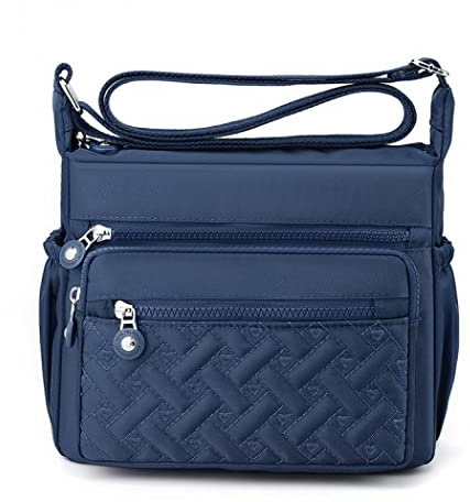 Milky Way Womens Multi Pocket Casual Waterproof Crossbody Handbags Shoulder Messenger Bag for Travel Hiking Daily