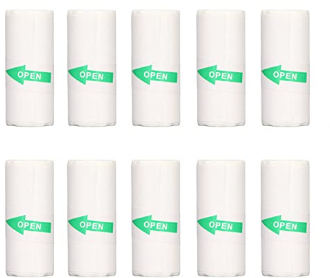 10 Stück selbstklebende Thermopapierrolle selbstklebende Thermoetiketten Mini Fotodrucker 57 x 25 mm für Etiketten mit falschen Fragen Foto