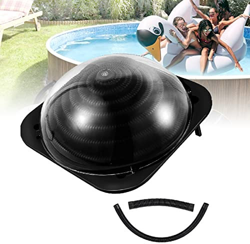 JHLP Cupola solare termica per piscina - Efficiente attrezzatura per scalda piscina interrata con supporti e connettore per tubo flessibile | Riscaldatori per piscina | Sistema di riscaldamento solare