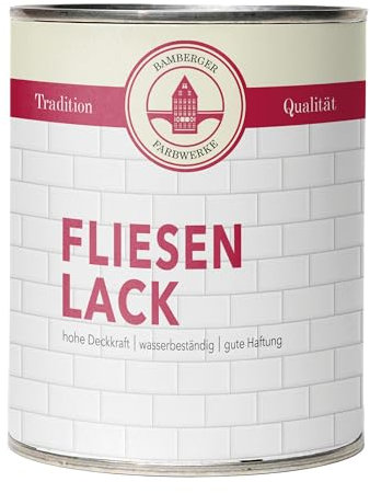 Bamberger Farbwerke Fliesenlack Fliesenfarbe matt (Wand- & Bodenfliesen) (Hellblau matt, 750ml)