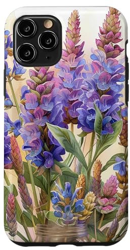 iPhone 11 Pro Anise Hyssop Bouquet Floral Pastel Colors Graphic Case