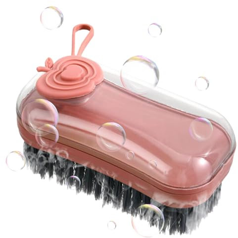 Soap Dispenser Brush, Scrub Brush with Soap Dispenser - Clothes Brush Scrubber, Multifunctional Dish Brush, Dishwashing Kitchen Scrub Brush, Dish Scrubber for Pot Clothes