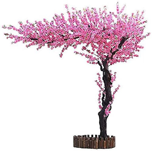 QTYQWC Künstliche Bäume Kirschblüte Rosa Fake Sakura Blume Indoor Outdoor Home Office Dekor