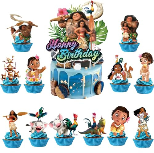 Dekorationen Kuchendekoration Cupcake Toppers Tortendeko Deko Geburtstag Cupcake Toppers Set Kuchen Dekoration Junge Cake Topper für Kinder (H-25)