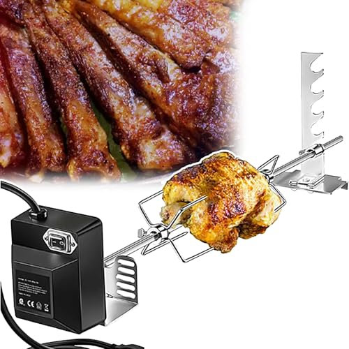 Forchetta Per Griglia Resistente, Spiedo Portatile Per Barbecue Da Campeggio All'Aperto, Regolabile, Strumento Di Cottura Girevole, Set Per Arrostire Varie Dimensioni Di