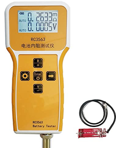 Tester per batterie, Sonda di fascia alta Rc3563. Rilevatore di resistenza interna ad alta precisione Vero a quattro fili corrente alternata Tester di batteria al litio acido al litio al litio,Alta p