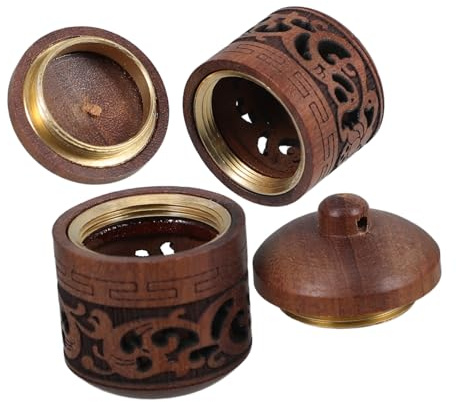 DEARMAMY Pendente Diffusore Decorativo in Legno Lanterna Fai da Te, Set 2 Pezzi, Bottiglia Portatile Apribile Perle Aromatiche, Diffusore Aromaterapia per Casa, Auto e Ufficio, Design Cavo